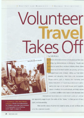 12 - Volunteer Travel Takes Off